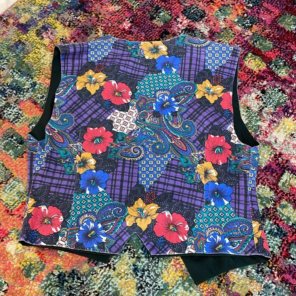 *️⃣Vintage*️⃣ hand made reversible vest ✌🏼 - Picture 2 of 4